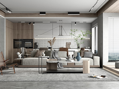 modern living room model