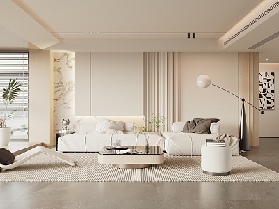 modern living room model