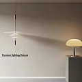 Modern small chandelier table lamp bedside chandelier 3d model