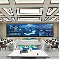 modern monitoring room 3d model