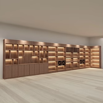 Wooden red wine white wine display container 3d model