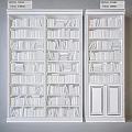 Cabinets with classical books bookcase large bookcase solid wood bookcase 3d model