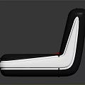 Modern Car Seats With Red Cushions Black Trim And Metal Base Reflective Surface