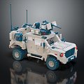 Modern toy car Lego car Lego military car 3d model