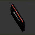 Portable Slim Laptop With Black Red Sleek Design And Protective Strap For Modern Users