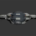 Sci Fi Circular Mechanical Structure With Metallic Ring Components And Central Core