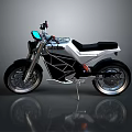 Sleek Modern Silver Motorcycle With Black Seat And Unique Frame Design