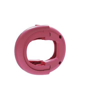 Pink Circular Plastic Ring Structure With Small Holes And Smooth Surface 3d model