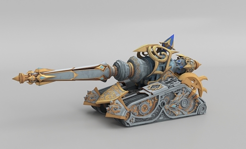 Fighter tank game sub-era mecha car 3d model