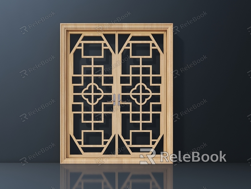 New Chinese Casement Window Carved Hardware Various Carved Carved Various Carved Carved model