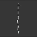 Unique Silver Spider Shaped Pendant Necklace With Blue Gemstone And Chain
