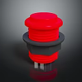 Red Push Button Switch Hardware Tool With Round Shape And Durable Construction For Industrial Use