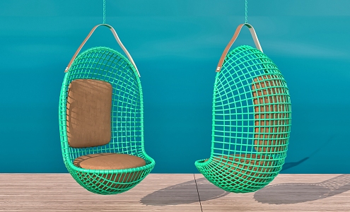 Rattan Rocking Chair Hanging Chair Leisure Chair Outdoor Chair 3d model