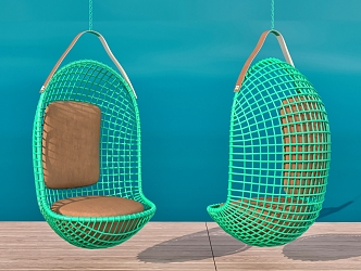 Rattan Rocking Chair Hanging Chair Leisure Chair Outdoor Chair 3d model