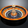 Architectural Circular Dome Structure With Wooden Decorative Frame And Golden Central Ornament
