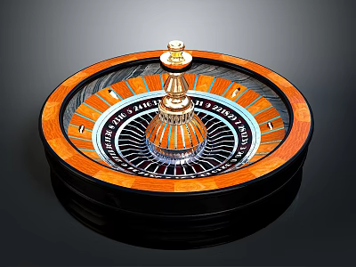 Architectural Circular Dome Structure With Wooden Decorative Frame And Golden Central Ornament 3d model