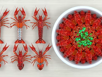 Modern Lobster 3d model