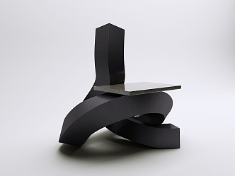 Modern single chair 3d model