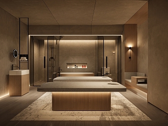 New Chinese SPA Bath Center Room 3d model