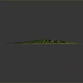 3D Rendered Island Landscape With Green Mountainous Terrain And Blue Ocean Surroundings