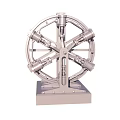 Complex Industrial Mechanical Structure With Rotary Components And Stable Base
