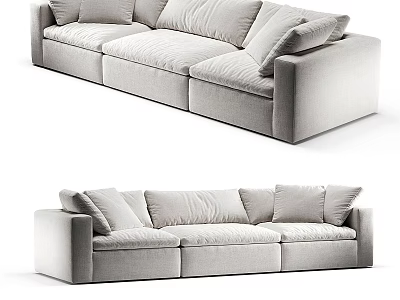 Modern minimalist sofa 3d model