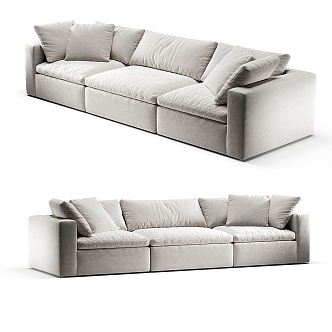 Modern minimalist sofa 3d model