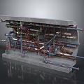 Industrial Hardware Tools Featuring Pipe Valves Fittings and Structural Model Components