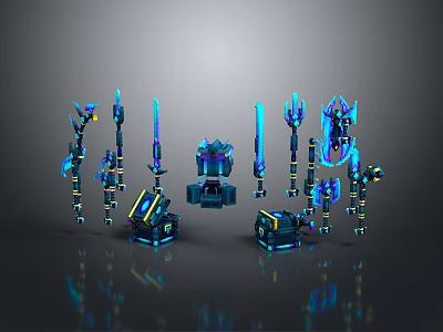 Modern weapons 3d model