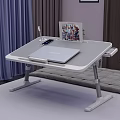 Foldable Desk with HUAWEI Laptop Mobile Phone Desk Lamp and Photo Frame for Bed Use