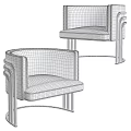Elegant Modern Single Sofa With Light Gray Dark Gray Velvet Upholstery And Gold Metal Frame