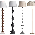 Stylish Floor Lamps Collection With Decorative Bases And Fabric Shades