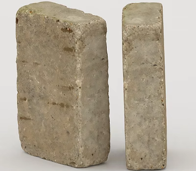 Moving bricks and stones 3d model