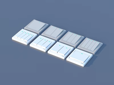 Switch socket hardware 3d model