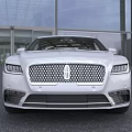 White Luxury Sedan Exterior Design With Chrome Grille LED Headlights And Alloy Wheels