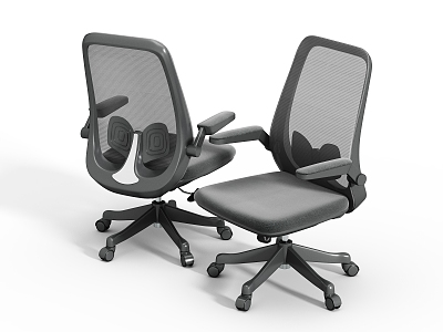 black butterfly office chair 3d model