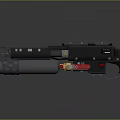 rifle semi-automatic rifle combat rifle battle rifle carbine war rifle attack rifle 3d model