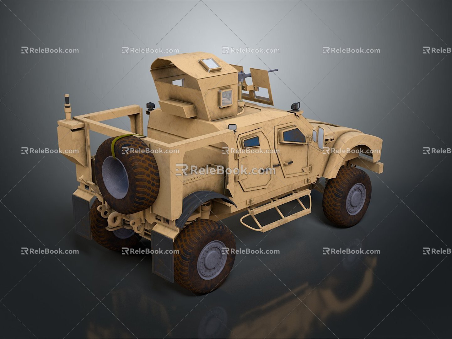 Bulletproof Car Armed Jeep Armed Car Armed Bulletproof Car Military Jeep Off-road Jeep Humvee 3d model