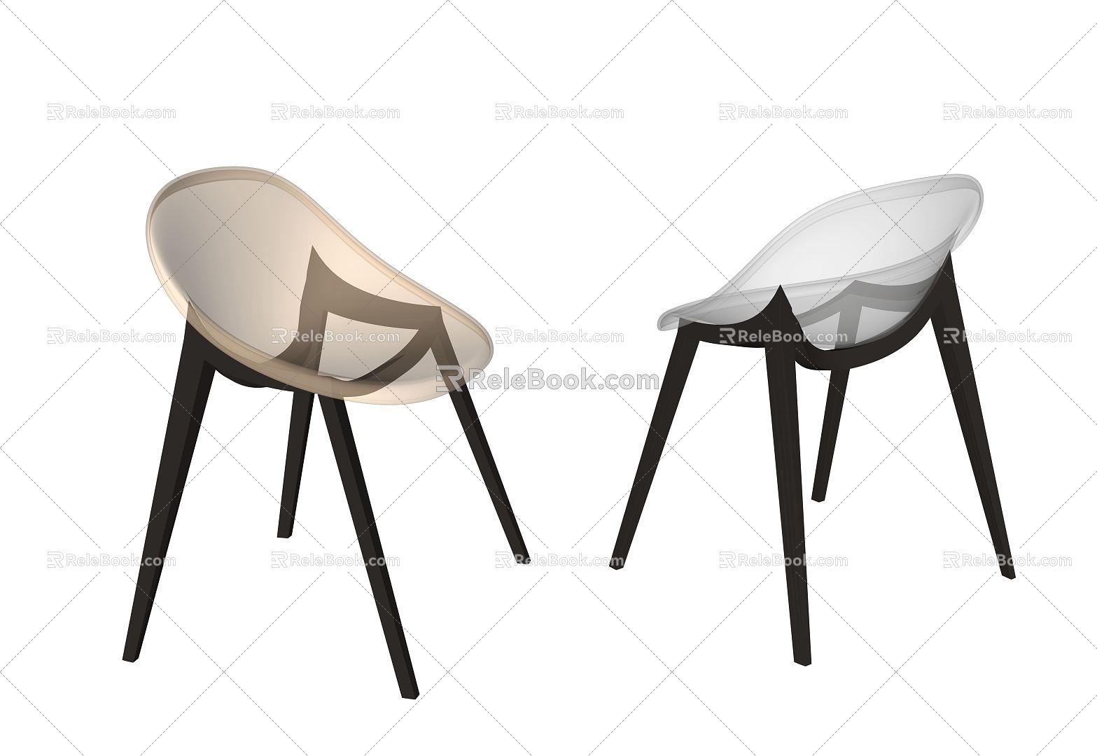 modern single chair acrylic single chair model