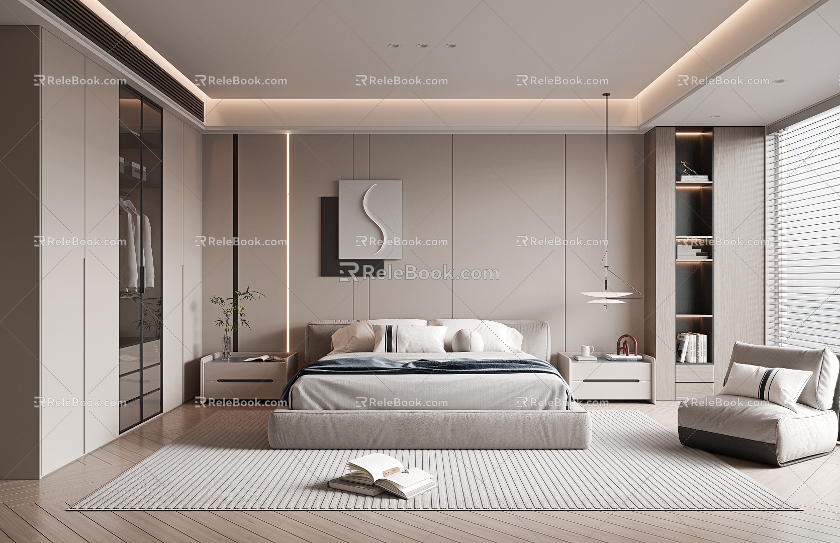 Modern Bedroom 3d model