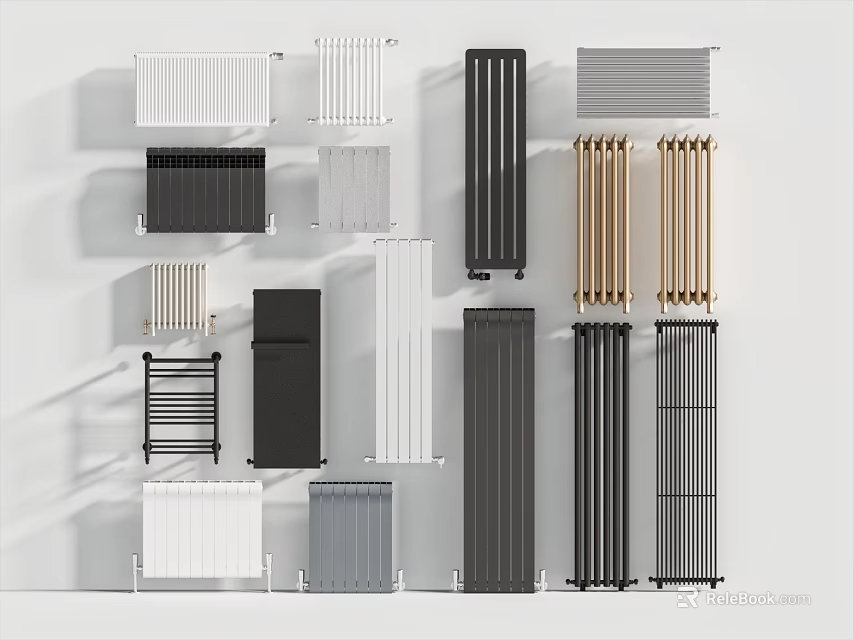 Variety Of Radiator Designs In Different Styles 3d model 