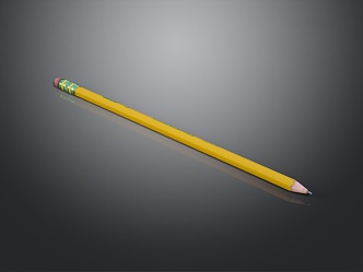 Modern pencil color brush painting brush 3d model