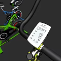 Colorful Indoor Cycling Bikes With Sturdy Structure For Fitness Equipment