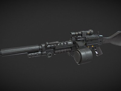 Sci-Fi Machine Gun Blast model