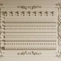 Ornate Gypsum Cornices With Various Classic Decorative Patterns For Interior Decoration