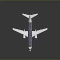 Passenger Airplane Cabin Interior With Transparent Design Silver Body And Detailed Seats Layout