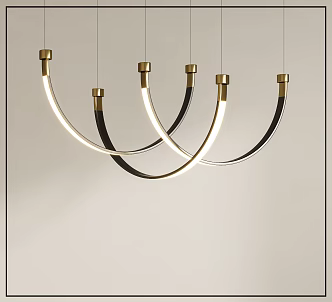 Metal chandelier 3d model