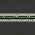 Green Industrial Winding Machine With Multiple Spindles And Transparent Cover