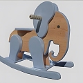 Children's toy elephant 3d model