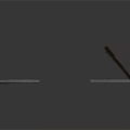 Two Dark Wooden Doors One Closed and One Open With Metal Grid Tops